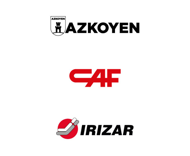 Azkoyen - CAF - Irizar Logos